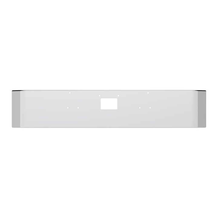 Stainless Steel Clad Aluminum Bumper For 1987-2007 Peterbilt 379 - Curved Ends