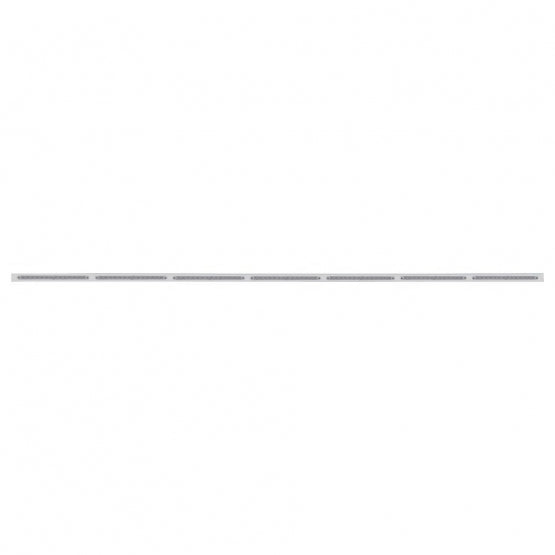 94" Stainless Light Bracket With 7 x 14 LED 12" Light Bars - Amber LED/Clear Lens