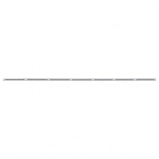 94" Stainless Light Bracket With 7 x 14 LED 12" Light Bars - White LED/Clear Lens