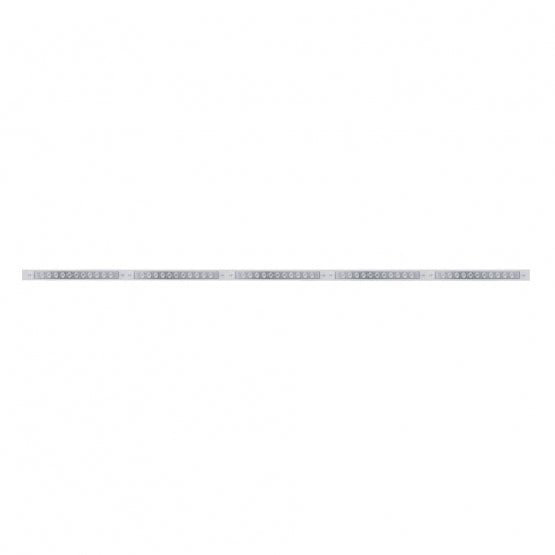 94" Stainless Light Bracket With 5 x 11 LED 17" Light Bars - Amber LED/Clear Lens