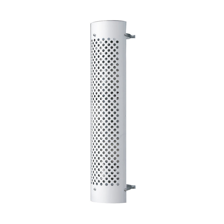 48" Tall 270 Degree Stainless Exhaust Muffler Shield For 10" Diameter Exhaust - Round Slot