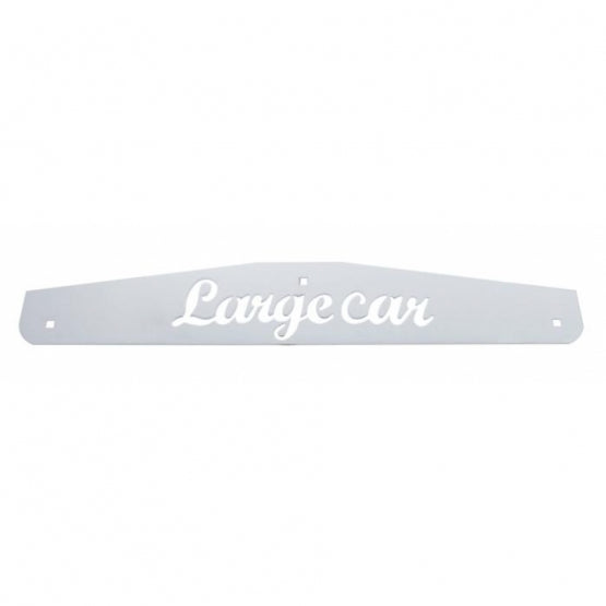 4" x 24" Stainless Largecar Bottom Mud Flap Plate - Bolt Thru