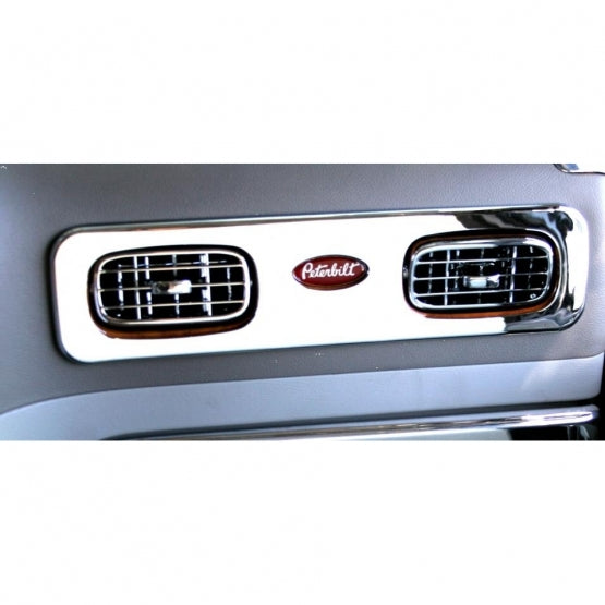 Chrome Plastic A/C Vent Trim For 2006+ Peterbilt 389/388/387/386/384/379 - Passenger