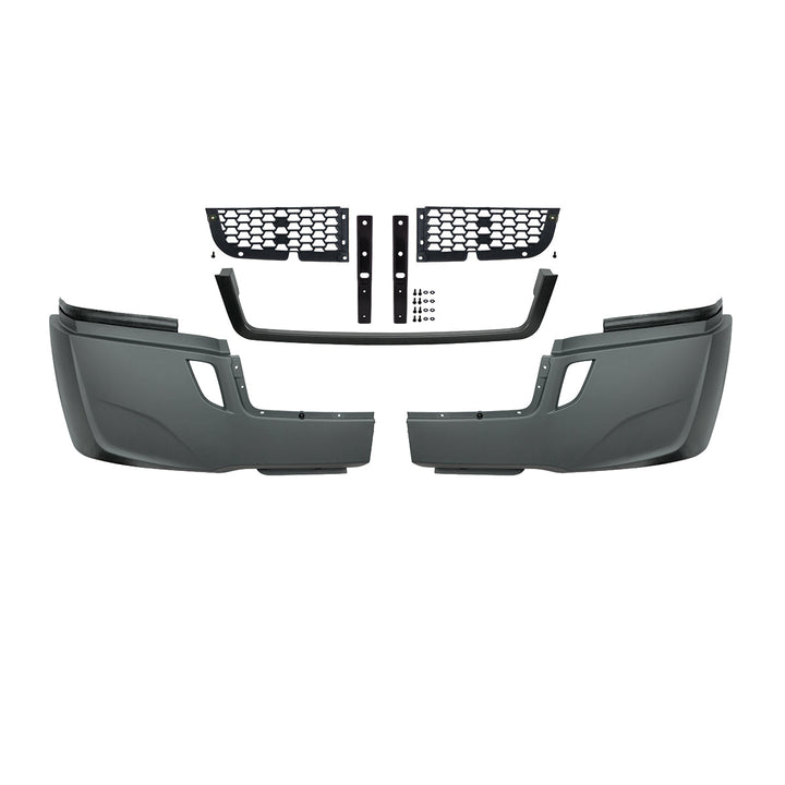 5 - Piece Bumper Kit Without Fog Light Opening For 2018-2024 Freightliner Cascadia