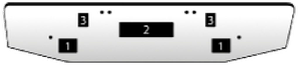 Freightliner Cascadia chrome bumper — fitment diagram