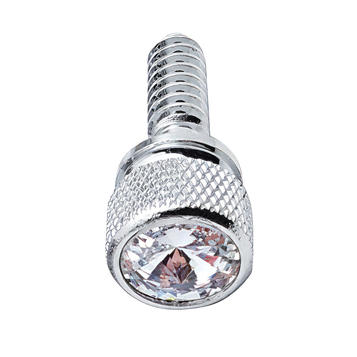 1/4" - 20 Knurled Head Dash Screw For Peterbilt - Clear Crystal (14-Pack)