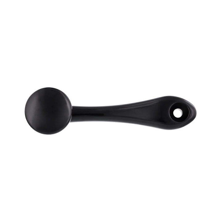 Black Die-Cast Window Crank With 16 - Spline 7/16” OD Adapter - Plain