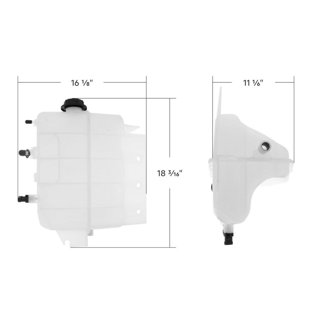 Pressurized Coolant Reservoir &amp; Coolant Level Sensor For 2002-2007 International 9200/9400/9900