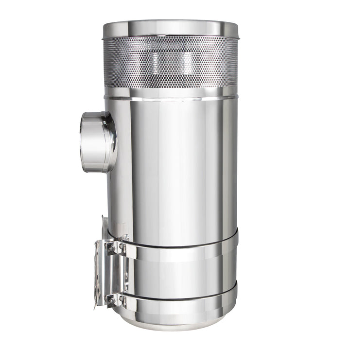 15" Stainless Air Cleaner Kit With Brackets For Peterbilt