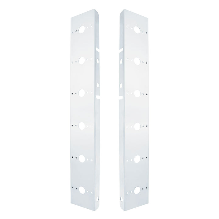 Peterbilt Stainless Front Air Cleaner Bracket Only - 12 Light Cutouts