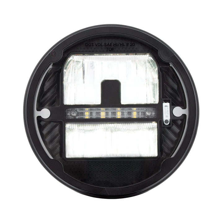 ULTRALIT - Heated 7" LED Headlight With White Position Light