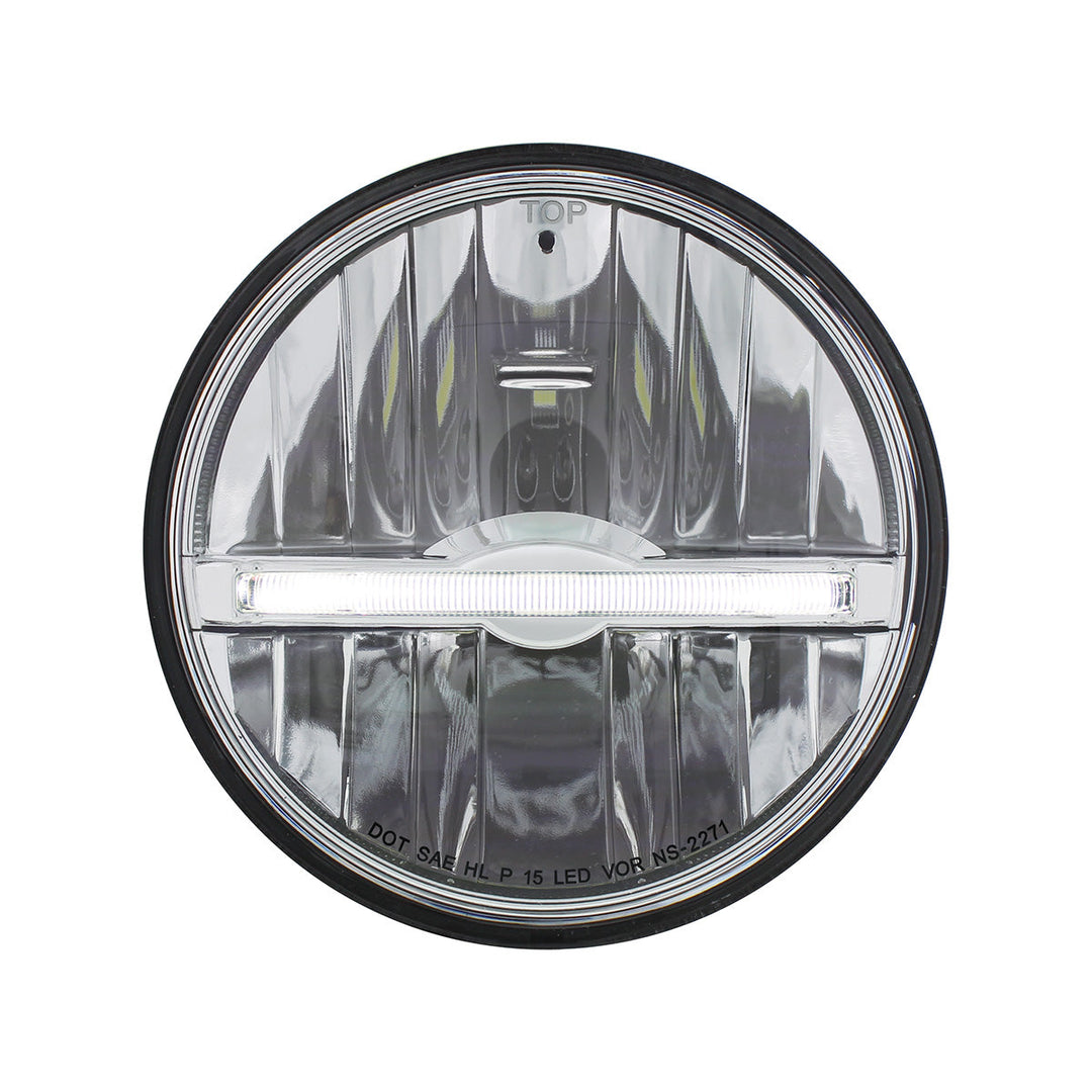 ULTRALIT - 9 LED 5-3/4" LED Headlight With White LED Position Light Bar