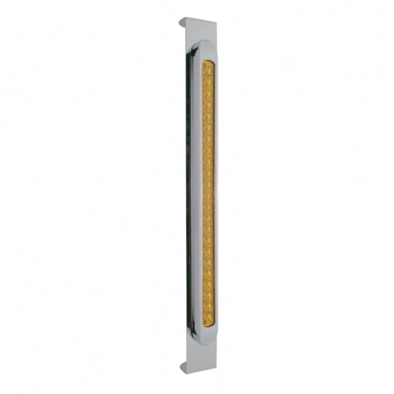 Mirror Bracket With 23 LED 17-1/4" Light Bar &amp; Bezel - Amber LED/Amber Lens