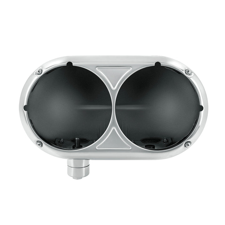 304 Stainless Dual Headlight Housing For Peterbilt 359