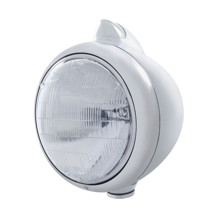 Chrome Guide 682-C Headlight 6014 &amp; Original Style LED Signal - Clear Lens