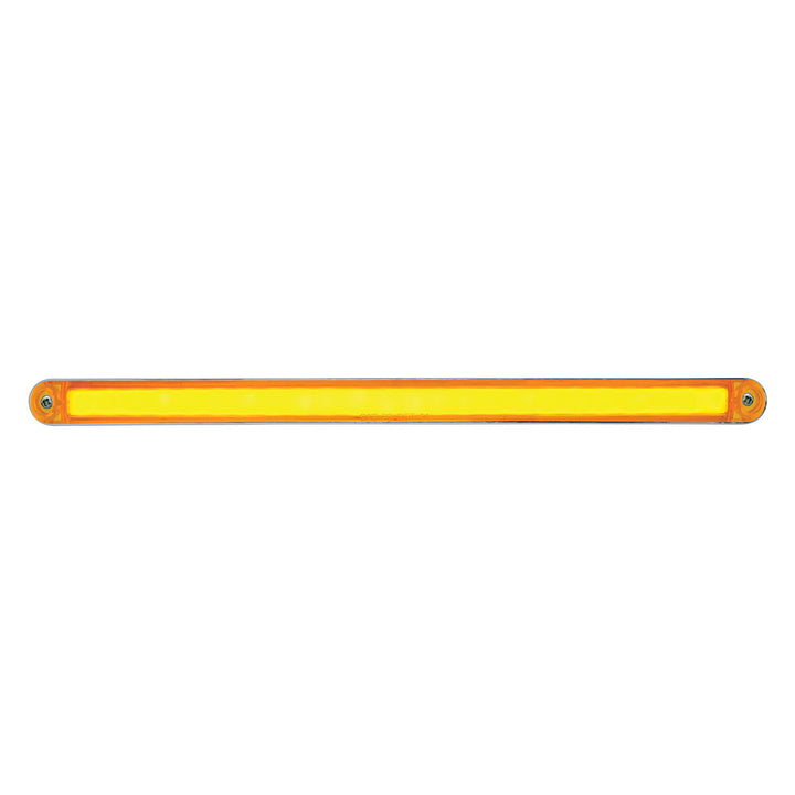 24 LED Dual Function 12" GloLight Bar With Bezel - Amber LED/Amber Lens