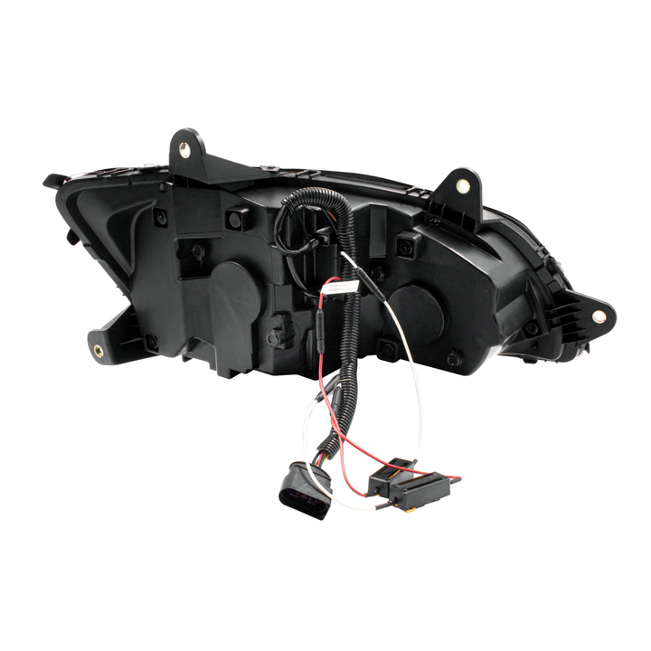 LED Projection Headlight With Sequential Turn Signal For 2008-2017 Kenworth T660 — Driver / Chrome
