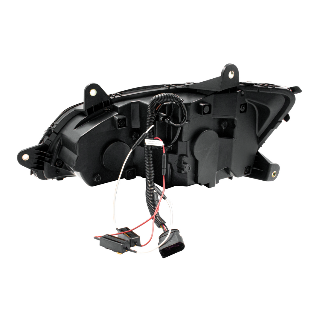 LED Projection Headlight With Sequential Turn Signal For 2008-2017 Kenworth T660 — Passenger / Black
