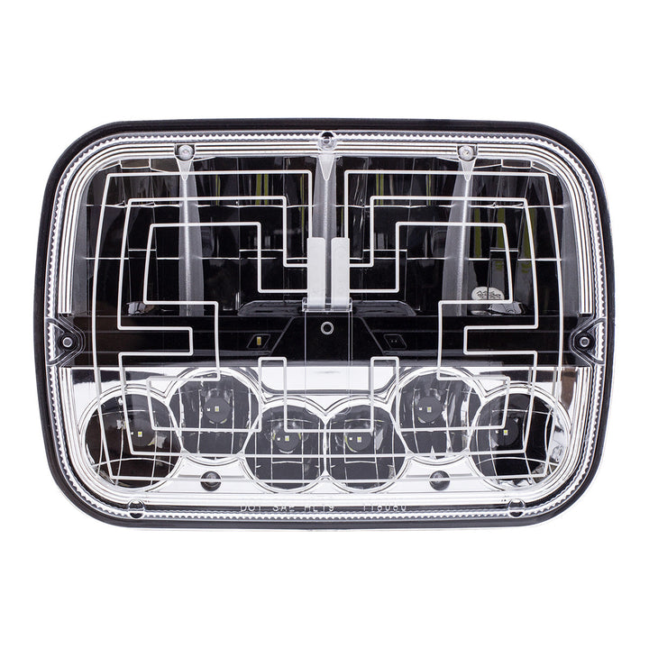 ULTRALIT - Heated 5" x 7" LED Headlight With Polycarbonate Lens &amp; Housing