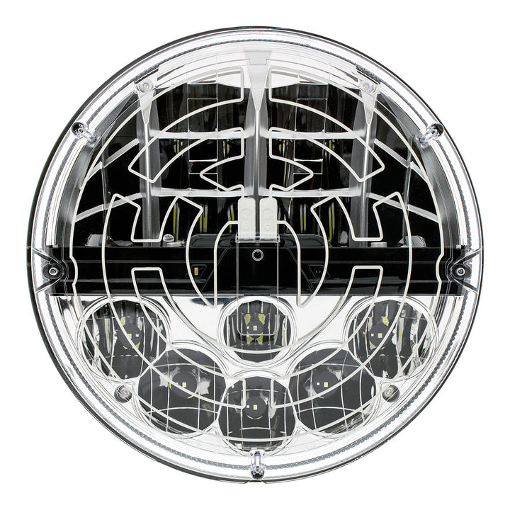 ULTRALIT - Heated 7" LED Headlight With Polycarbonate Lens &amp; Housing