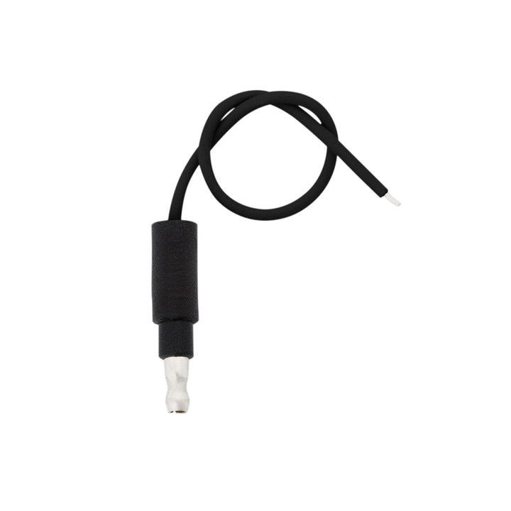 6" Single Lead Wire With .180 Bullet Termination &amp; Stripped End - Black (10 Pcs)