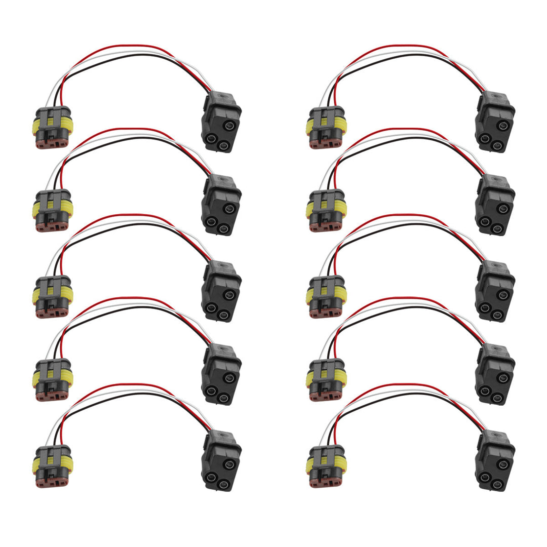 3 - Way Molded Female Bullet Plug To 3 - Way TE AMP Style 1.5mm Plug adapter (10 Pcs)