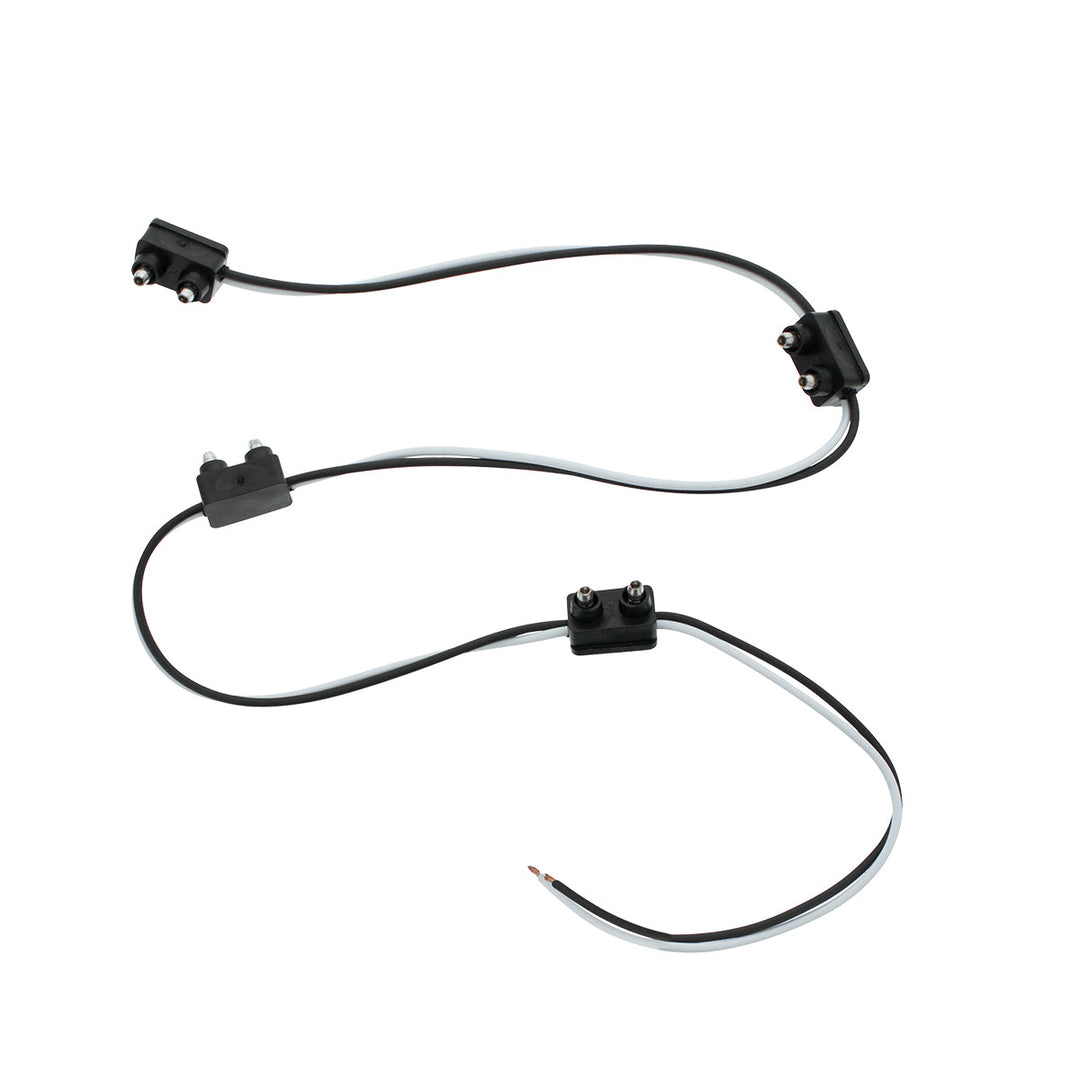 2 - Prong Plug Wiring Harness With 6" Lead Between Plugs - 4 Plugs