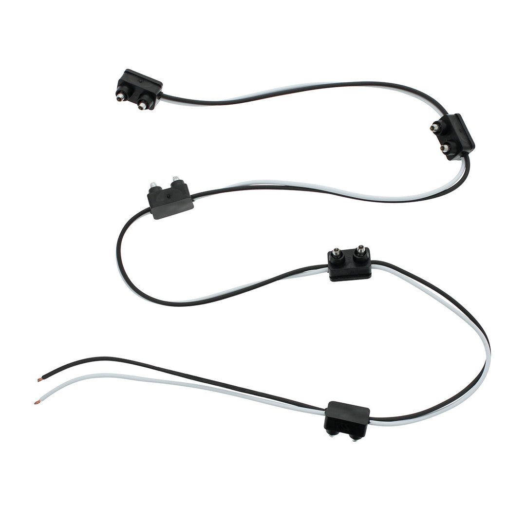 2 - Prong Plug Wiring Harness With 6" Lead Between Plugs - 5 Plugs