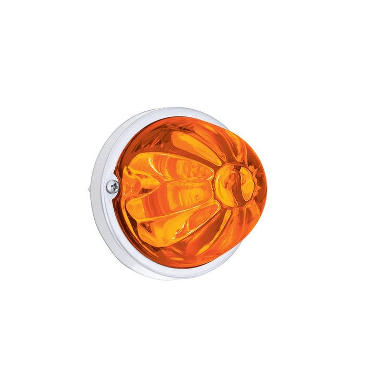 Glass Watermelon Light Kit With LED Light - Amber LED/Amber Lens