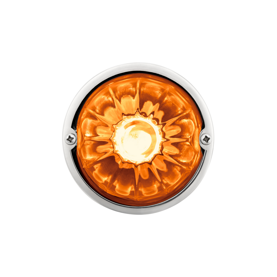Double Fury 4 LED Dual Function Glass Watermelon Light - Amber &amp; Red LED