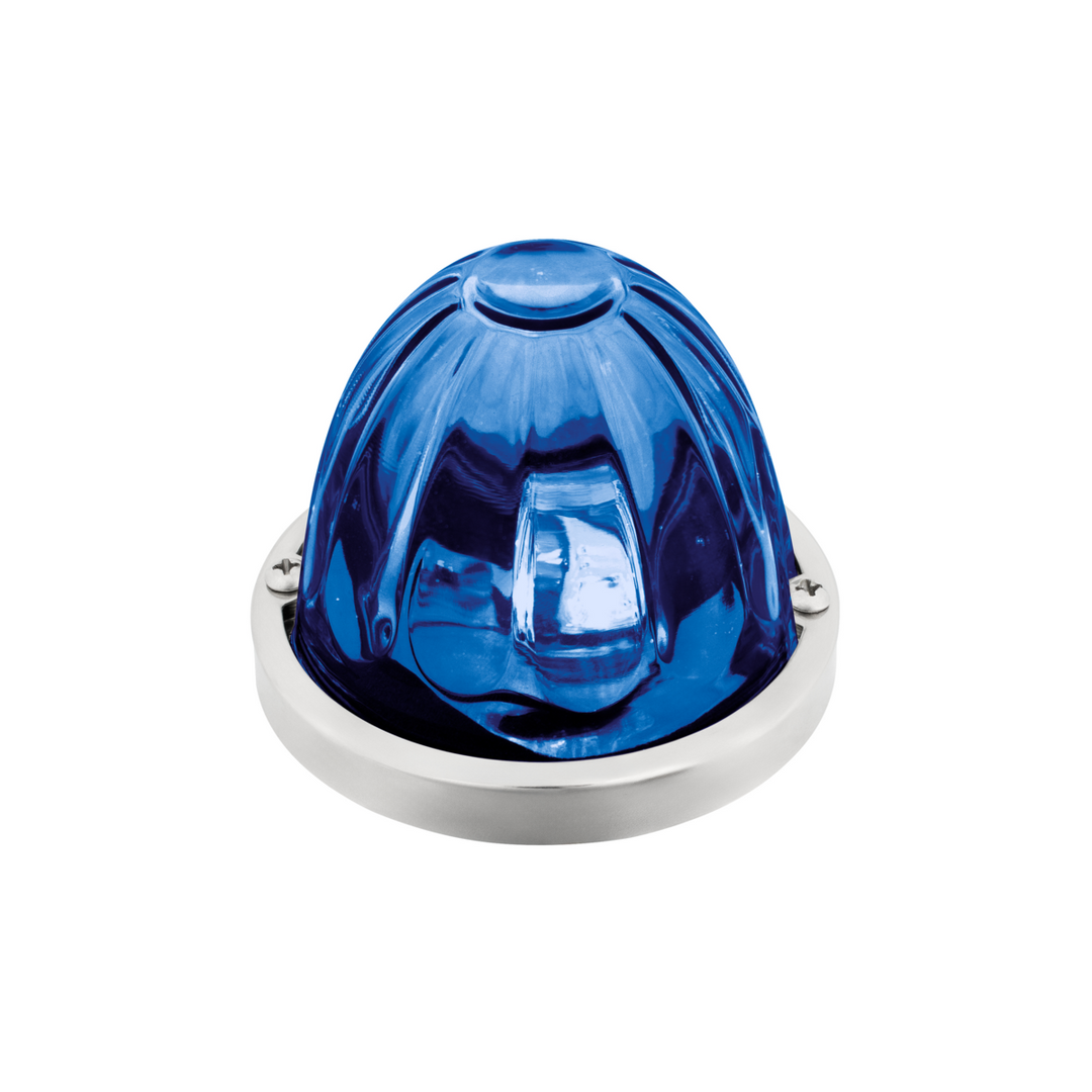 Double Fury 4 LED Dual Function Glass Watermelon Light - Red &amp; Blue LED