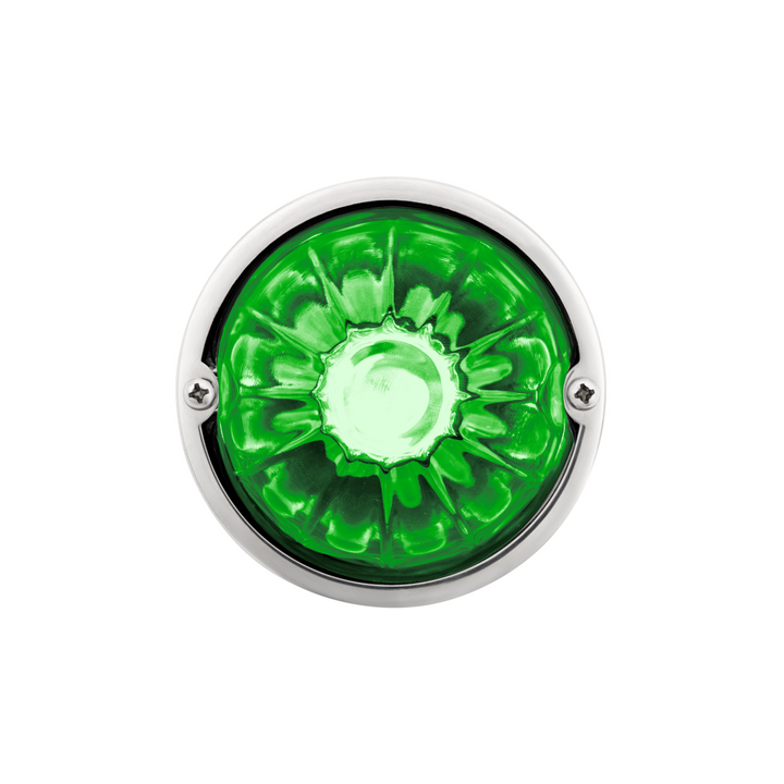 Double Fury 4 LED Dual Function Glass Watermelon Light - Red &amp; Green LED