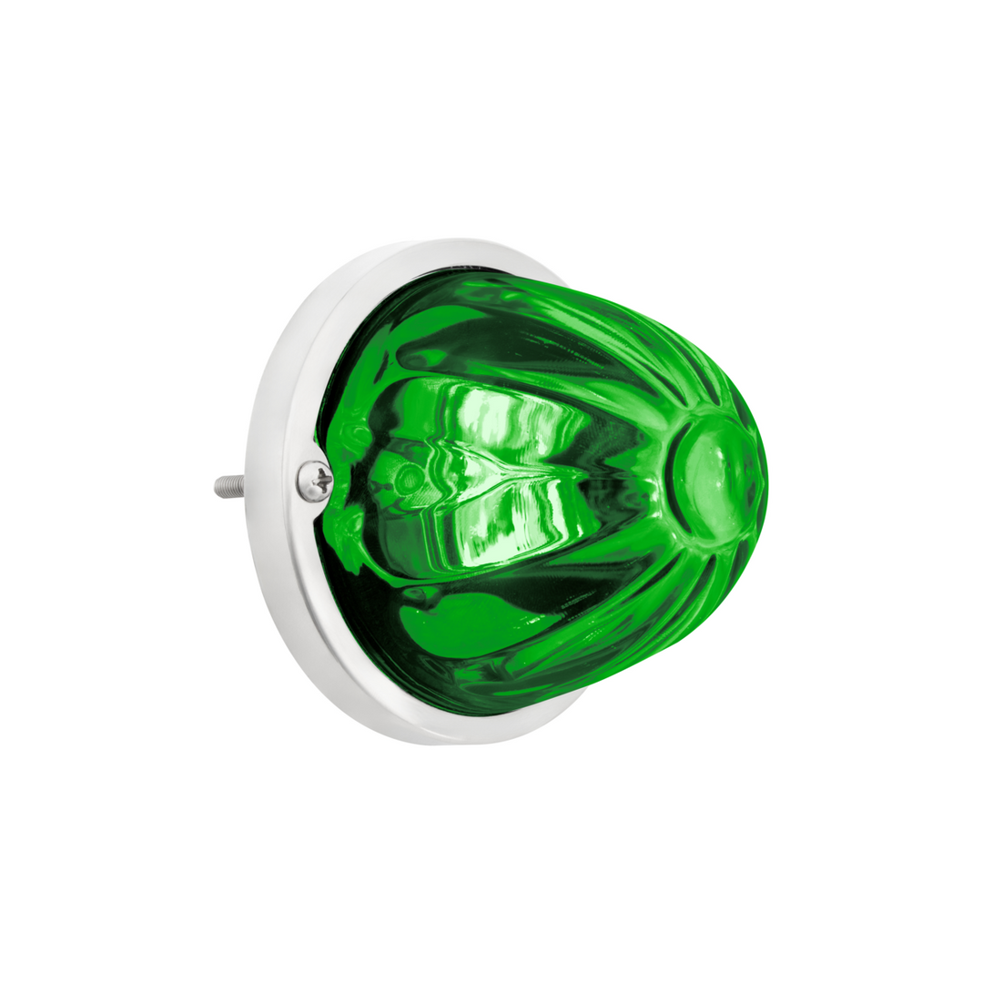 Double Fury 4 LED Dual Function Glass Watermelon Light - Red &amp; Green LED