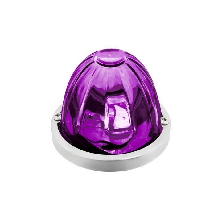 Double Fury 4 LED Dual Function Glass Watermelon Light - Red &amp; Purple LED