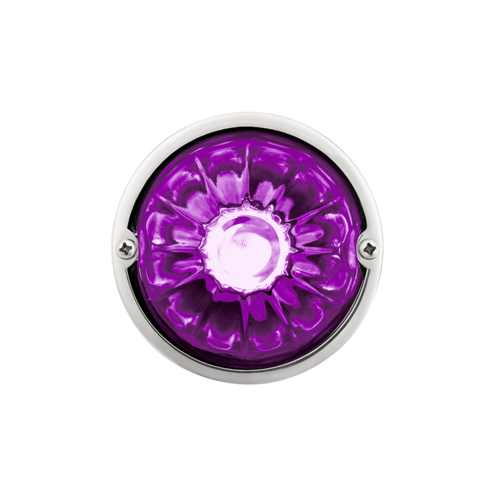 Double Fury 4 LED Dual Function Glass Watermelon Light - Red &amp; Purple LED