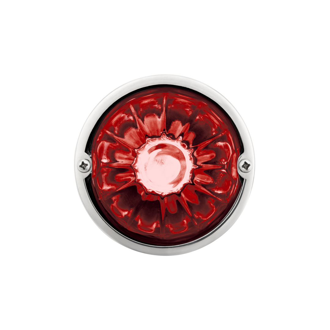 Double Fury 4 LED Dual Function Glass Watermelon Light - Red &amp; White LED