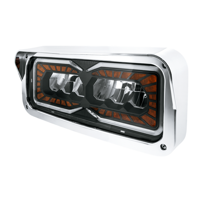 High Power 9 LED Headlight With LED Turn Signal &amp; Position Light