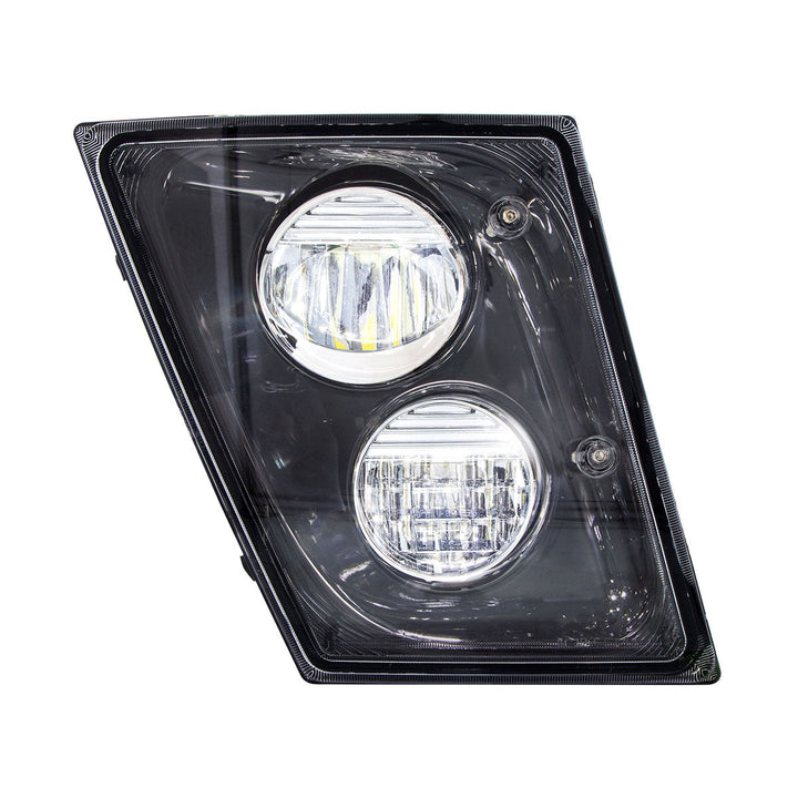 2 High Power LED Black Driving Light &amp; Fog Light For 2003-2017 Volvo VNL - Passenger/Right