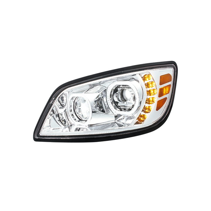 High Power 10 LED Headlight For 2005-2021 Hino 238/258/268/338 — Driver / Chrome