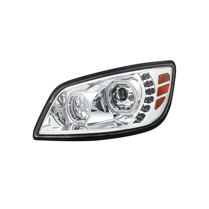 High Power 10 LED Headlight For 2005-2021 Hino 238/258/268/338 — Driver / Chrome