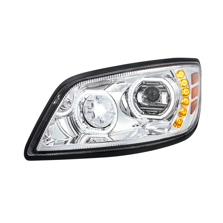 High Power 10 LED Headlight For 2005-2021 Hino 238/258/268/338 — Driver / Chrome