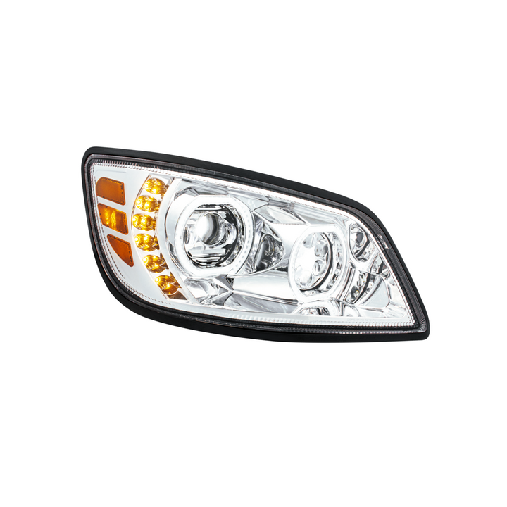 High Power 10 LED Headlight For 2005-2021 Hino 238/258/268/338 — Passenger / Chrome