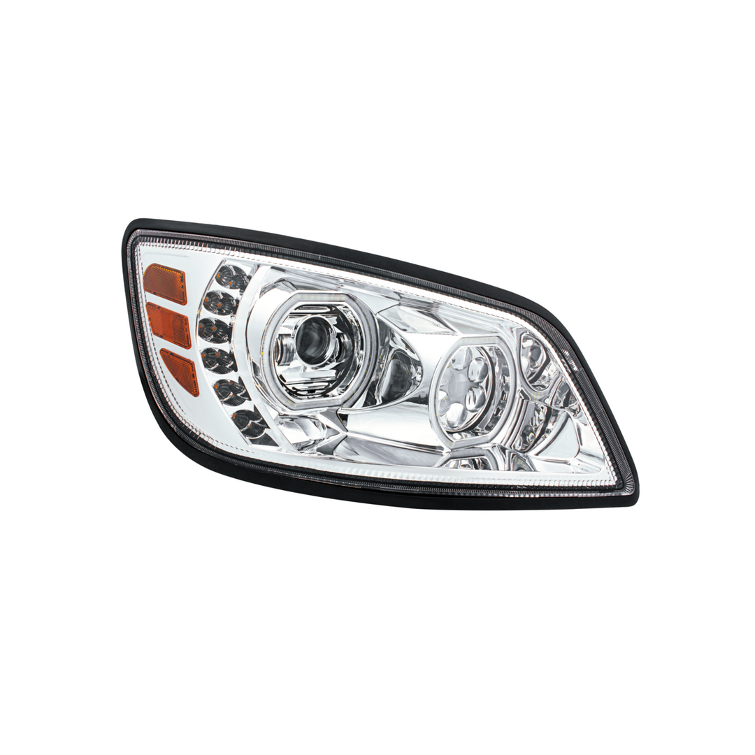 High Power 10 LED Headlight For 2005-2021 Hino 238/258/268/338 — Passenger / Chrome