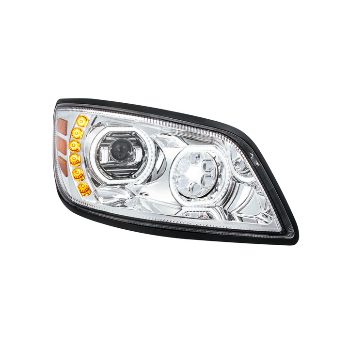 High Power 10 LED Headlight For 2005-2021 Hino 238/258/268/338 — Passenger / Chrome