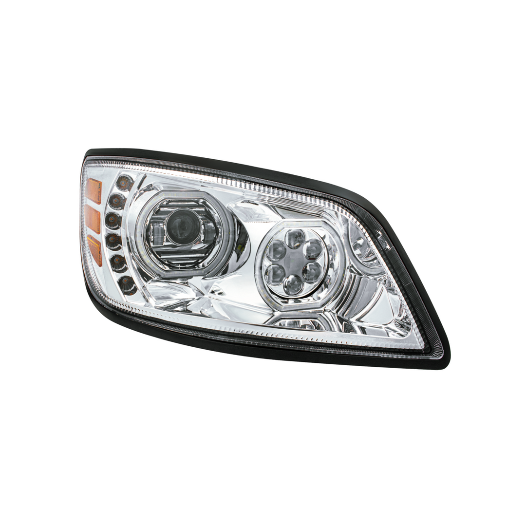 High Power 10 LED Headlight For 2005-2021 Hino 238/258/268/338 — Passenger / Chrome