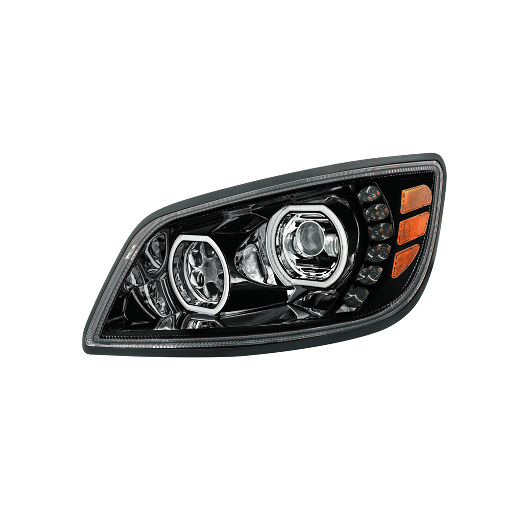High Power 10 LED Headlight For 2005-2021 Hino 238/258/268/338 — Driver / Black