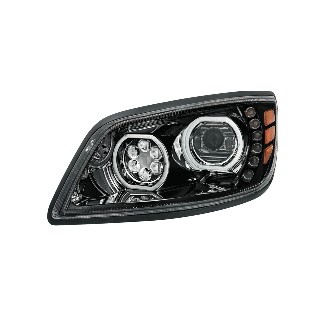 High Power 10 LED Headlight For 2005-2021 Hino 238/258/268/338 — Driver / Black