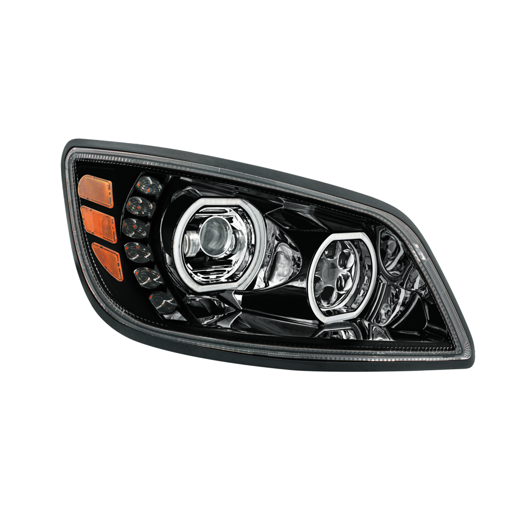 High Power 10 LED Headlight For 2005-2021 Hino 238/258/268/338 — Passenger / Black