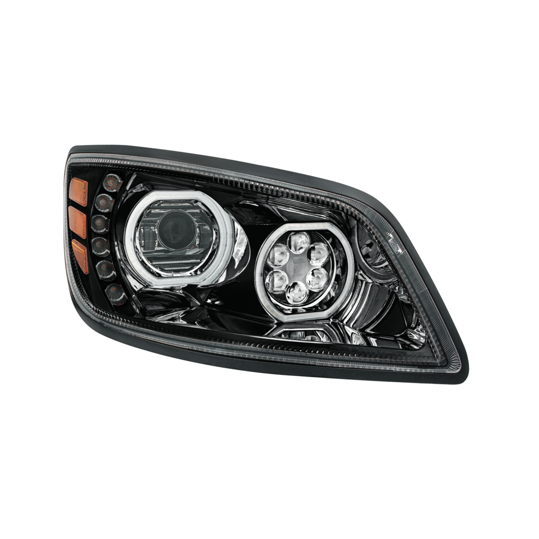 High Power 10 LED Headlight For 2005-2021 Hino 238/258/268/338 — Passenger / Black