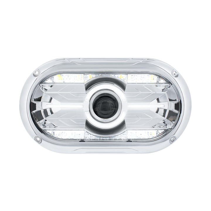 Full LED Projector One-Piece Style Headlight For Dual 5-3/4" Headlight Housing